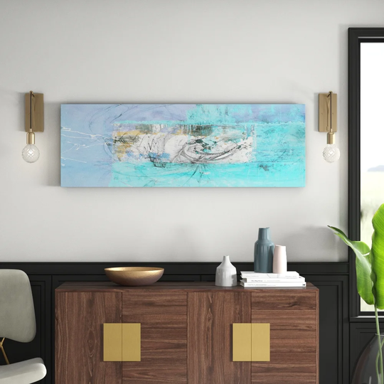 Enigma Panorama Abstract 1393 Graphic Art Print on Canvas