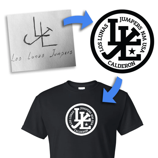 Your Design Or Simple Idea Brought To Life On A Custom Designed Short-Sleeve Unisex T-Shirt - Full Color Htv | Unlimited Colors