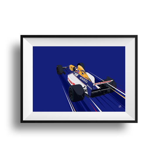 F1 1992 Williams Fw14 Formula 1 Print - Poster Nigel Mansell