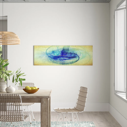Enigma Panorama Abstract 1063 Graphic Art Print on Canvas