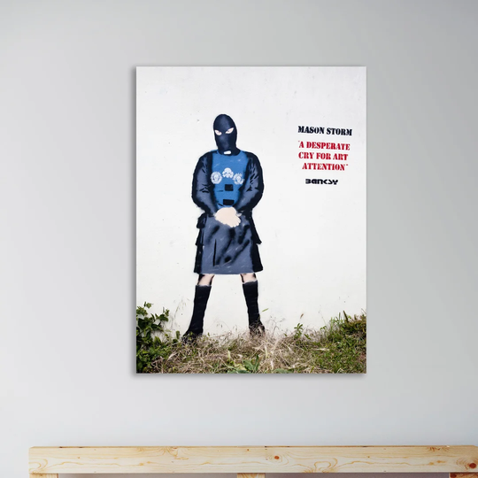 Mason Storm by Banksy - Wrapped Canvas Graphic Art Print