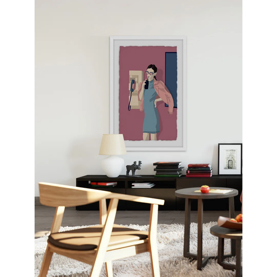 The Pink Fashion - Picture Frame Graphic Art Print on Paper