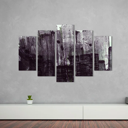 Enigma Abstract 886 Graphic Art Print Multi-Piece Image on Canvas