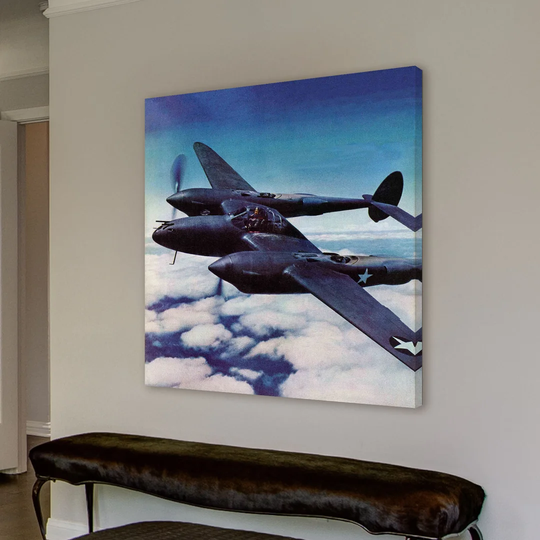 Plane - Wrapped Canvas Graphic Art Print