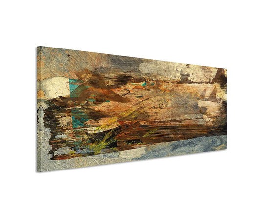 Enigma Panorama Abstract 898 Graphic Art Print on Canvas
