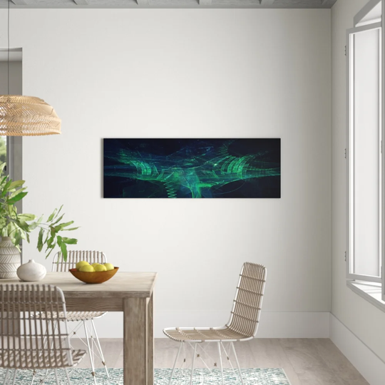 Enigma Panorama Abstract 1064 Graphic Art Print on Canvas
