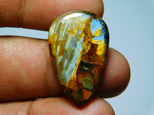 Aaa Rare Pietersite Gemstone, Natural Cabochon, Top Quality Loose Stone 17Cts.(29x18mm