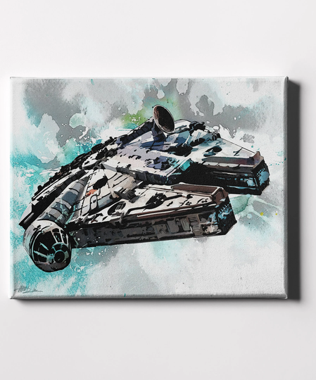 Millennium Falcon Poster, Movie Film Poster Print, Home Decor/Wall Art/Picture