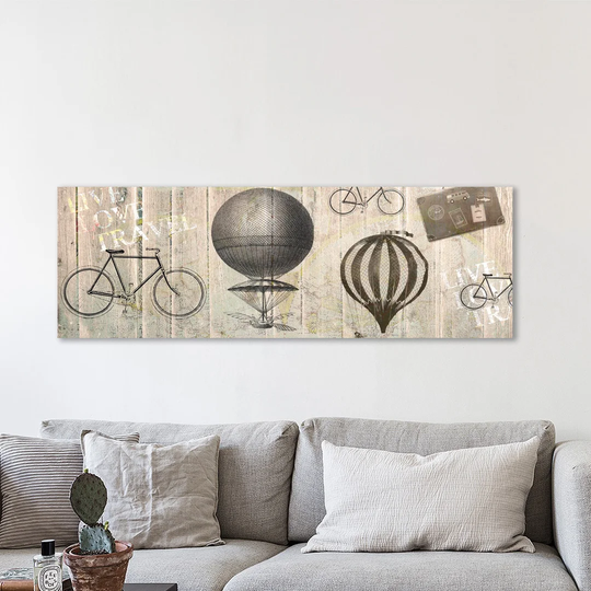 Live Love Travel 2 by Kimberly Allen - Wrapped Canvas Panoramic Graphic Art Print