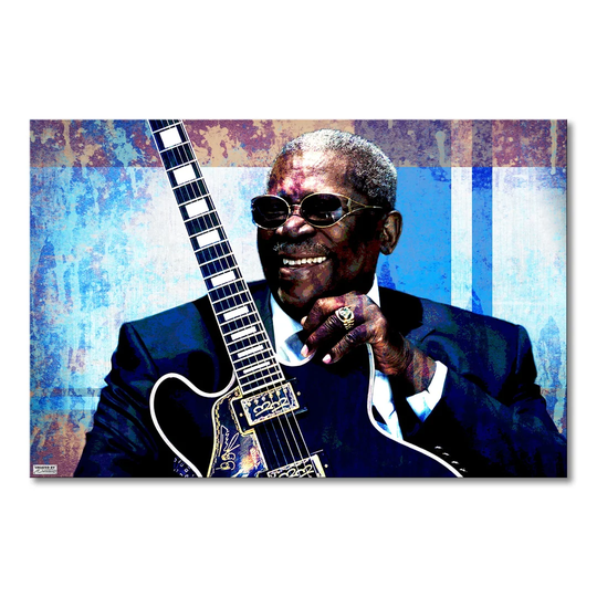 BB King Graphic Art on Canvas