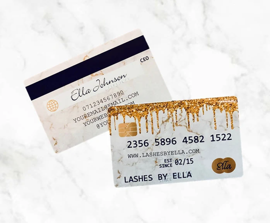 Aluminium Business Cards, Personalised Credit Card Card, Custom