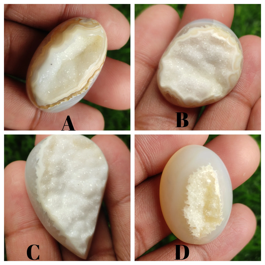 Window Druzy, White Druzy Stone, Natural Onyx Druzy Gemstone, Crystal Loose For Jewelry Supplies, Flat Back, For Wire Wrapping