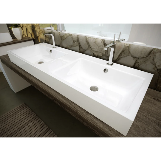 Puro Manhattan Steel Enamel Rectangular Bathroom Sink