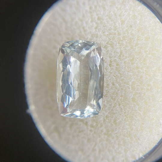 Natural Light Blue Aquamarine 2.55Ct Antique Cushion Cut Loose Gem 11.9x7.2mm