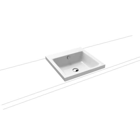 Black Matt Metal Square Countertop Basin Bathroom Sink