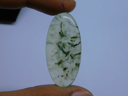 Prehnite Cabochons, Prehnite Gemstone, Prehnite Loose Stone, Prehnite Semi Precious Prehnite Hand Polished Green 38 Ct X 18mm #8158
