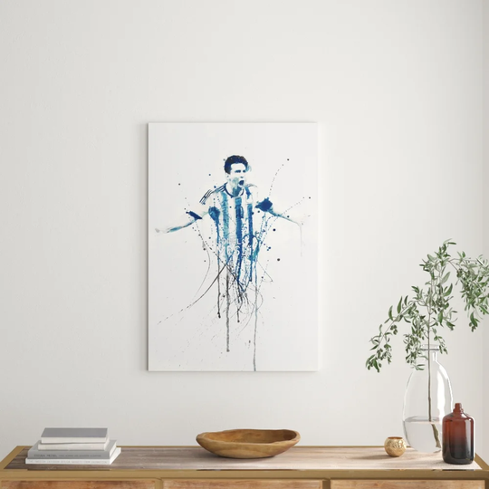 Enigma Lionel Messi Graphic Art Print on Canvas