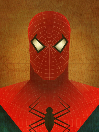 Minimal Heroes Spider-Man Print