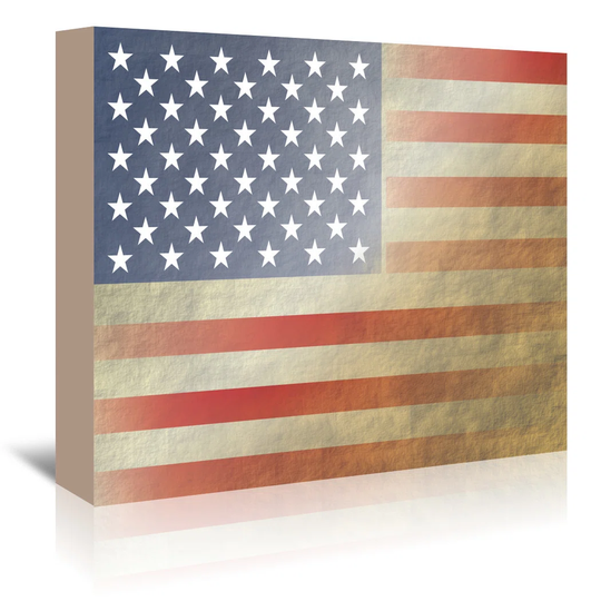 Flag 3 - Wrapped Canvas Graphic Art Print
