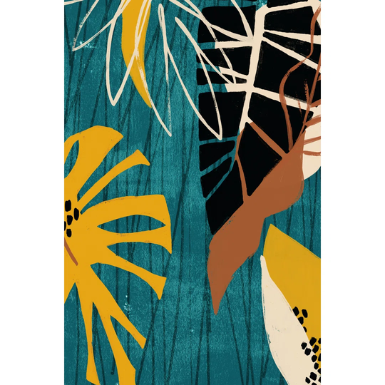 Graphic Blue Lagoon II by June Erica Vess - Wrapped Canvas Graphic Art