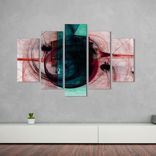 Enigma Sculpture Abstract 1093 Graphic Art Print Multi-Piece Image on Canvas
