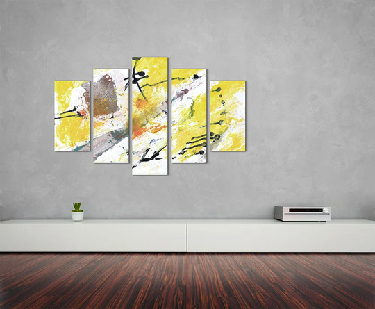 Abstract 734 Graphic Art Print Multi-Piece Image on Canvas