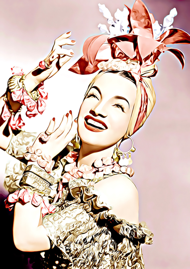 Carmen Miranda Unique Graphic Art Illustration Print 05 | A4 Size - 210 X 297mm 8.5" 11.75