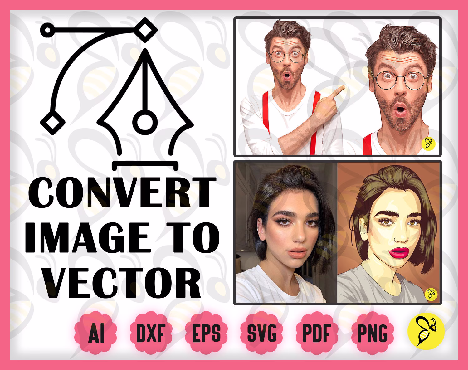 Convert Image To Vector Service, Photo To Vector, Picture Illustration, Clipart Custom Illustration Service