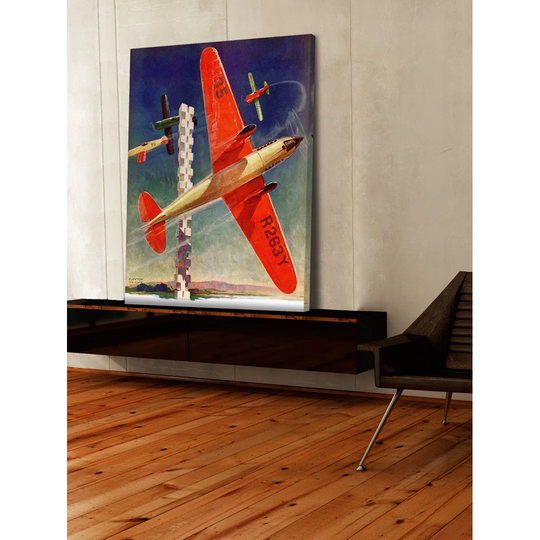 Planes OTG - Wrapped Canvas Graphic Art Print
