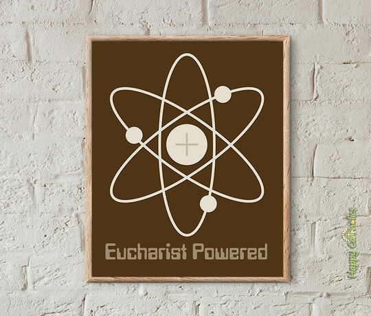 Catholic Art // Eucharist Powered 8"x10