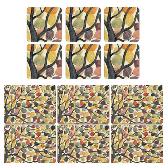 Pimpernel Dancing Branches Placemats and Coasters Set