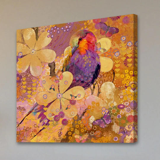 Lilac Roller Bird by Evelia - Wrapped Canvas Graphic Art Print