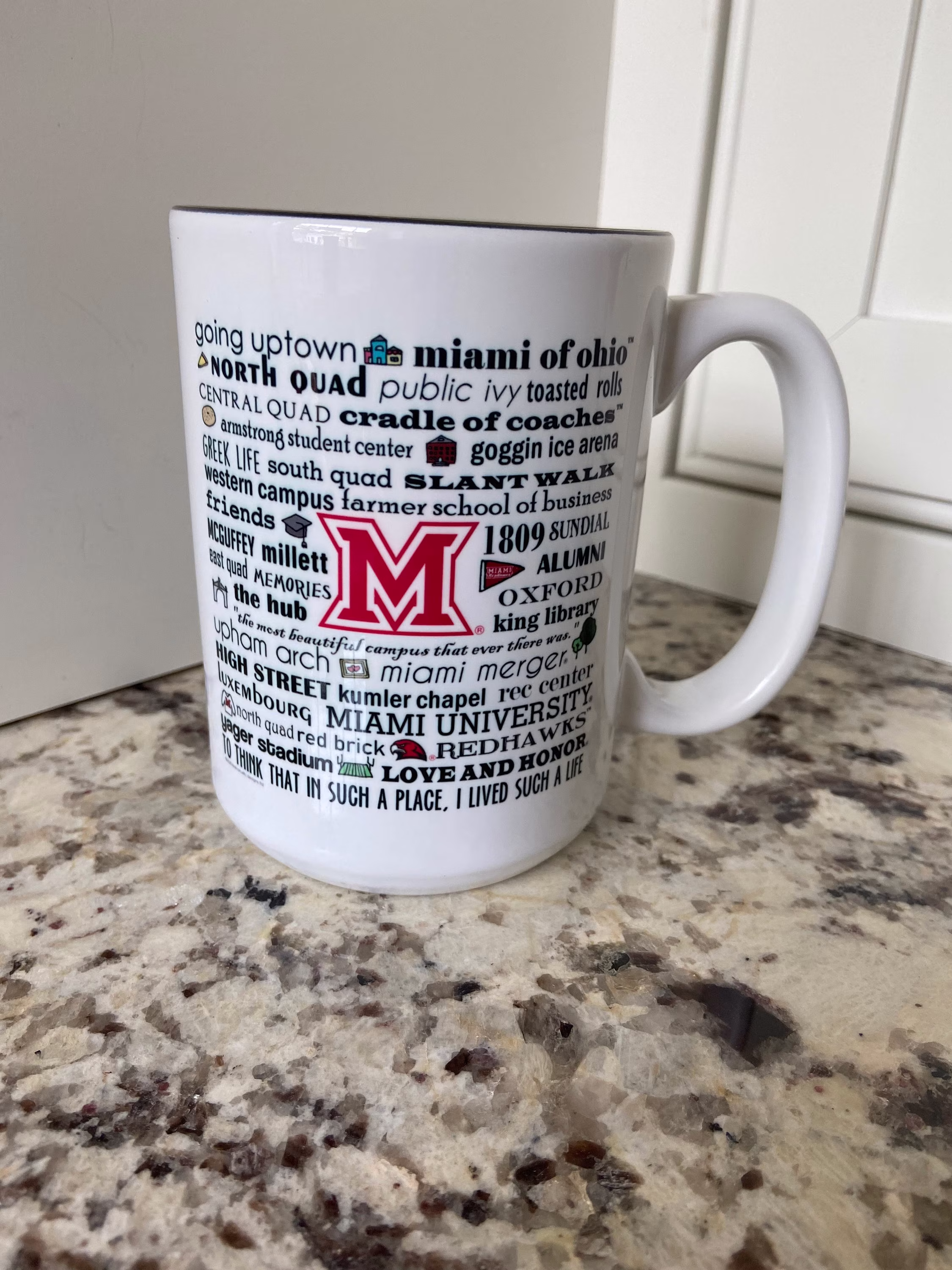 Miami University, Icon Design, Graduation Gift, Miami Of Ohio, Can Personalize, Licensed, Buy 2 For Free Shipping