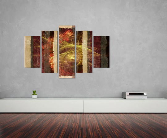Enigma Scultpure Abstract 1290 Graphic Art Print Multi-Piece Image on Canvas
