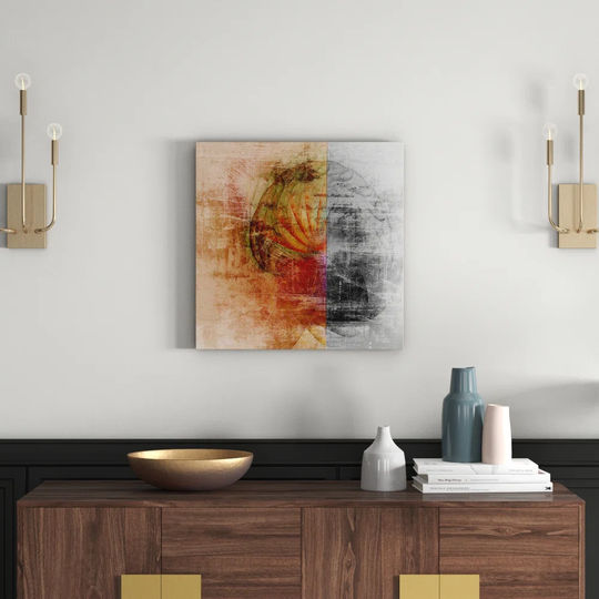 Abstract 1492 Graphic Art Print on Wrapped Canvas