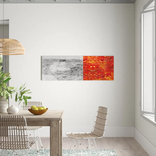 Enigma Panorama Abstract 686 Graphic Art Print on Canvas