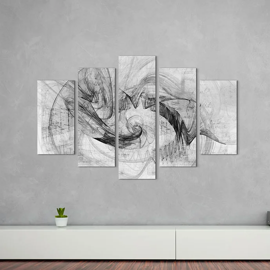 Enigma Sculpture Abstract 1083 Graphic Art Print Multi-Piece Image on Canvas