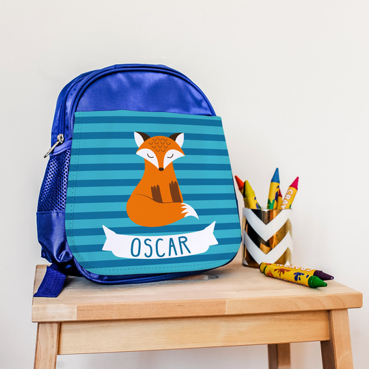 Fox Backpack, Personalised Rucksack For Kids, Back To School Supplies, Toddler Nursery Rucksack, Christmas Gift Kids
