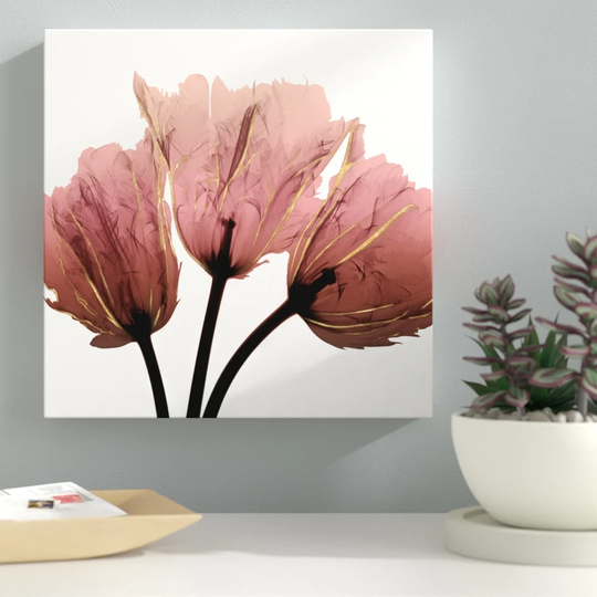 Alizarin Splendor 2 - Wrapped Canvas Graphic Art Print