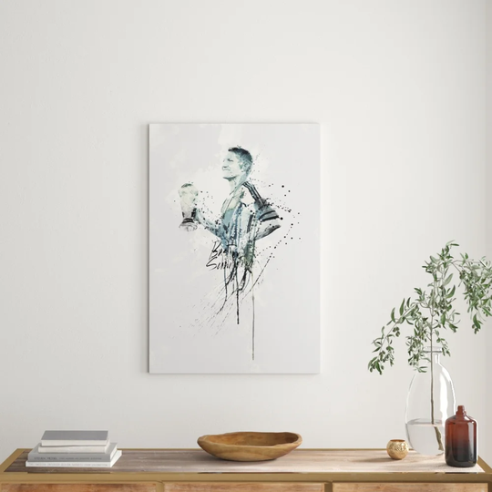 Enigma Bastian Schweinsteiger II Graphic Art Print on Canvas