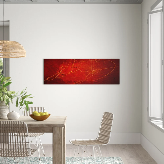 Panorama Abstract 1197 Graphic Art Print on Canvas