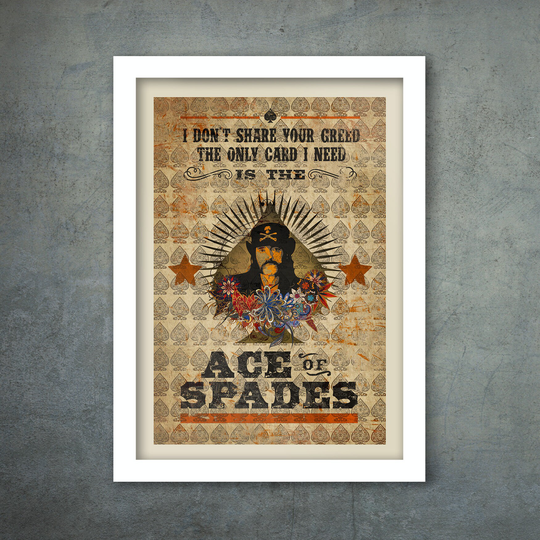 Ace Of Spades - Music Poster Print