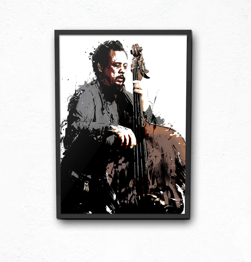 Charles Mingus Jazz Art Poster, Music Poster Canvas, Mancave