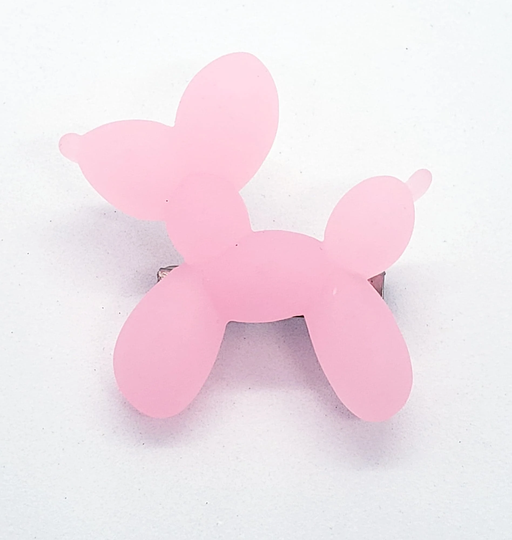 Pink Balloon Dog Badge