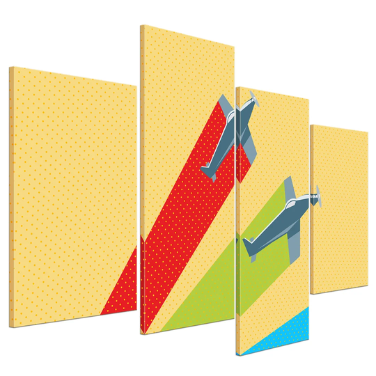 Fly 4-Piece Graphic Art on Canvas Set