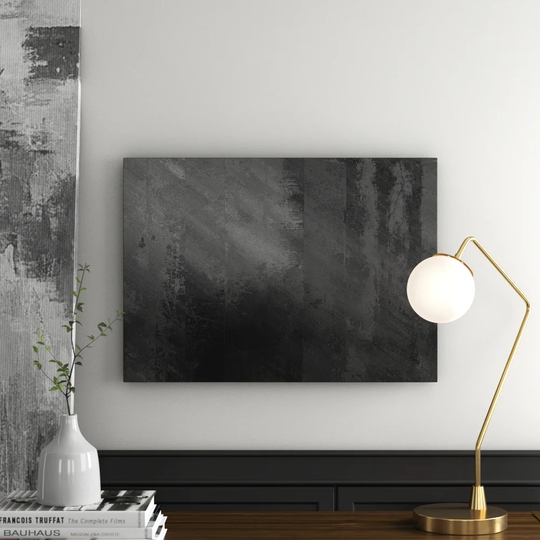 Abstract, Vertical Stripes Graphic Art Print on Canvas