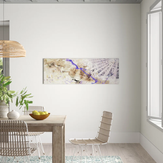 Enigma Panorama Abstract 848 Graphic Art Print on Canvas