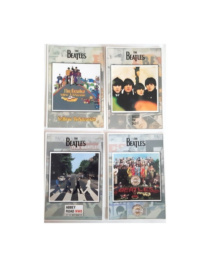 Postcards The Beatles Set Of 4 Postcards Very Collectable. Yellow Submarine, For Sale, Abbey Road, Sgt. Peppers Lonely Hearts, New