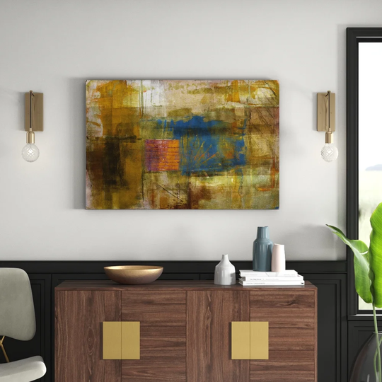 Enigma 820 Abstract Graphic Art Print on Canvas