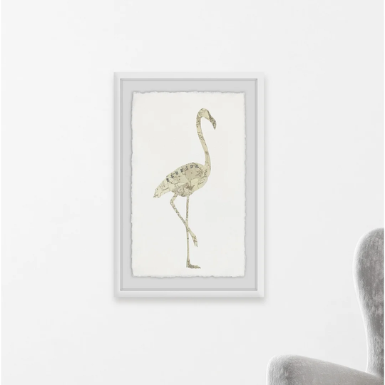 Brave Flamingo - Picture Frame Graphic Art Print on Paper